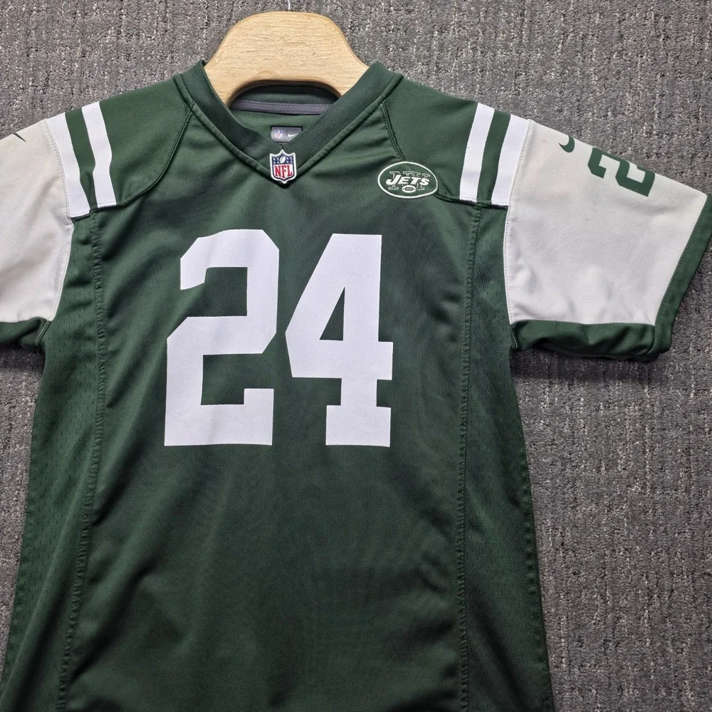 Nike NFL New York Jets Darrelle Revis Jersey Youth XL 18-20 Green #24‎ Football